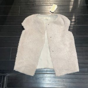 Never worn XS Michael Kors Sherpa vest with leather lining. Tags still on!